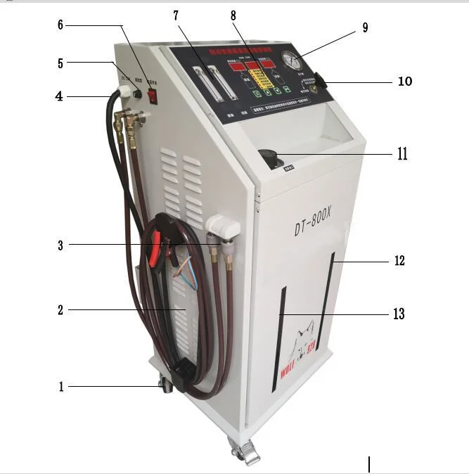 Garage Equipment Half Automatic Transmission Flush Equipment (12V) Dt-800X