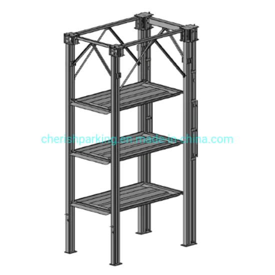 Triple and Quad Car Stackers 3 - 4 Layer Stacked Parking System Lift