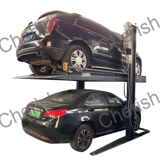 CE Approved Hydraulic Vertical Elevator Garage Vehicle Storage Park System Scissor Auto Stacker Two Four Post Hoist Double Level Car Parking Lift