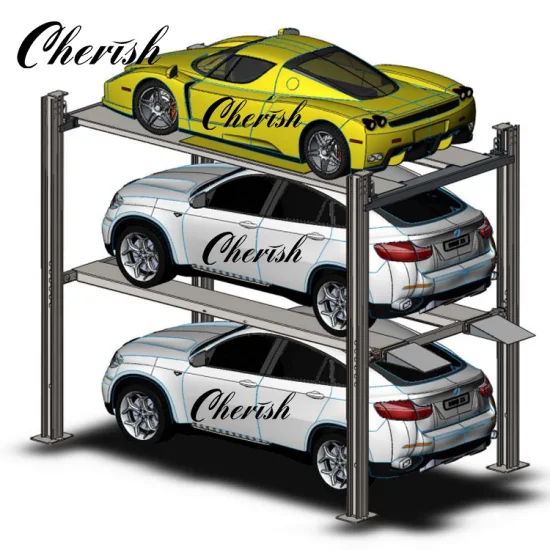 New Design Triple Car Stacker Parking Lifts